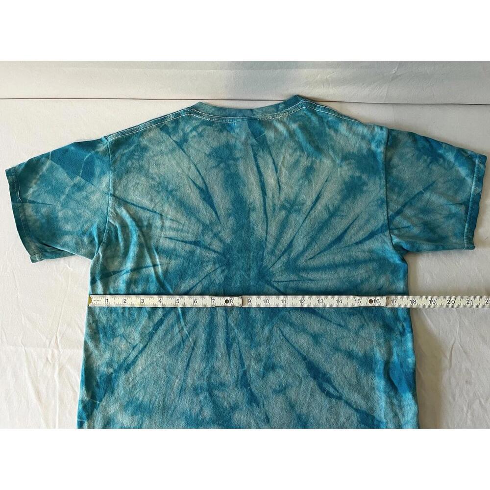 Disney Mickey Mouse Silhouette Blue Tie Dye T-Shirt Kids Large L (14/16) Resort - Picture 4 of 4